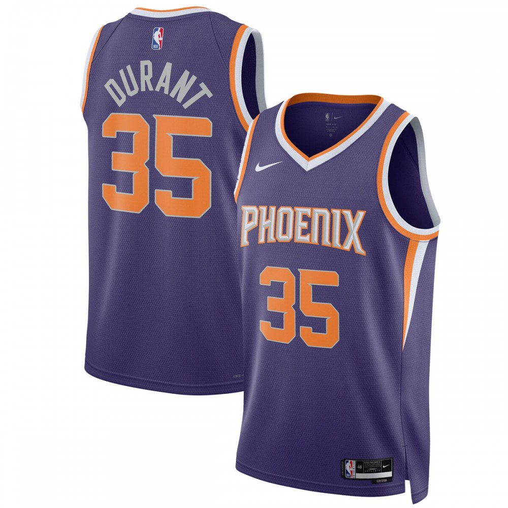 Kevin Durant Phoenix Suns Unisex 2022/23 Swingman Jersey - Icon Edition - Purple-Pro Kit Vault | Brand New 26/27 Sports Jerseys